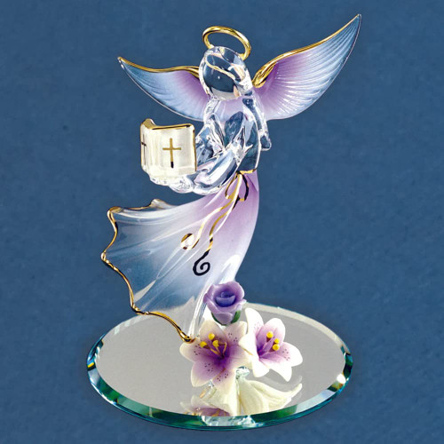 Glass Baron Angel with Bible A2 869B-K