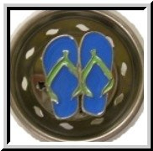 Billy Joe Homewares Enam Kitchen Strainer Blue Flip Flops - 7604