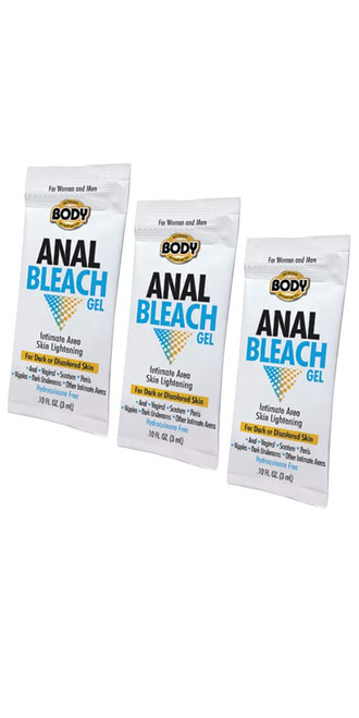 3pk Body Action Anal Bleaching Gel for intimate body action vaginal, anal bleach | .30fl oz