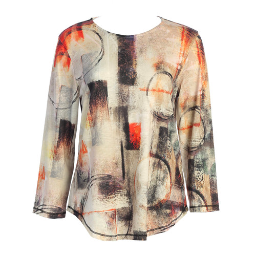 Jess & Jane Women's Sublimation Top PS3 (Small, Kona)