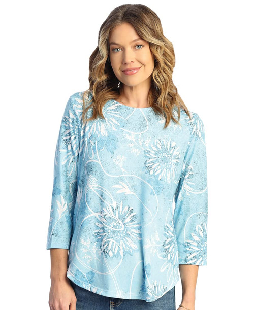 Jess & Jane Soft-Touch Round Hem Top-24 (Large, Juliet)