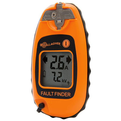 Gallagher Fault Finder | Identify and Locate Electric Fence Faults | Tough Pocket Size Digital Reader with Extendable Voltage Probe | 3-in-1 Device (Volt Meter, Current Meter, Short Finder)