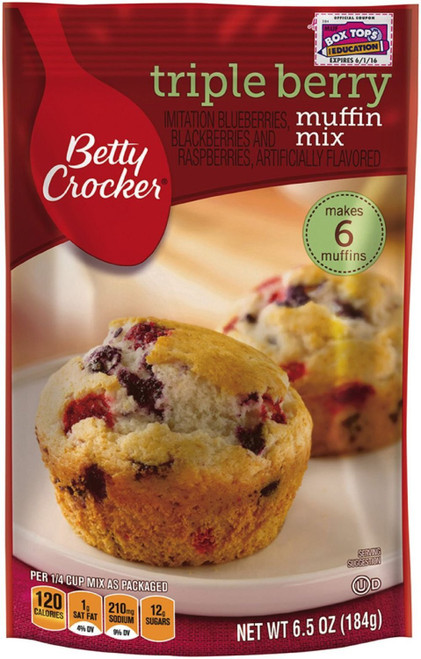 Triple Berry Muffin Mix 6.5 Oz (3 Pouches)