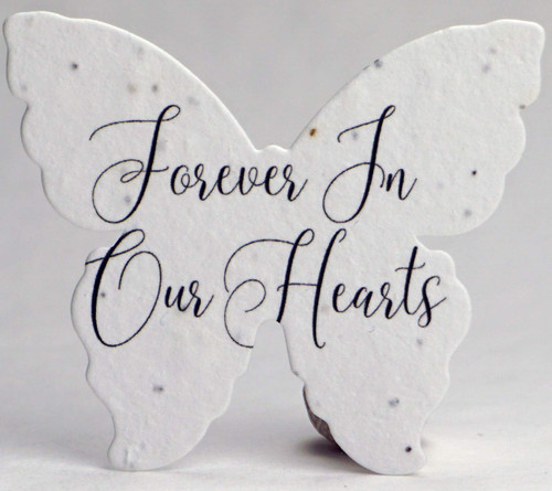Of The Earth Seed Paper Butterflies Forever in Our Hearts | Set of 24