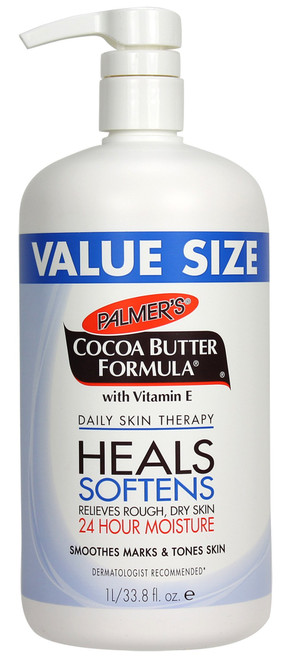 Palmer's Cocoa Butter Formula Daily Skin Therapy Lotion, Pump Bottle, 33.8 Ounces