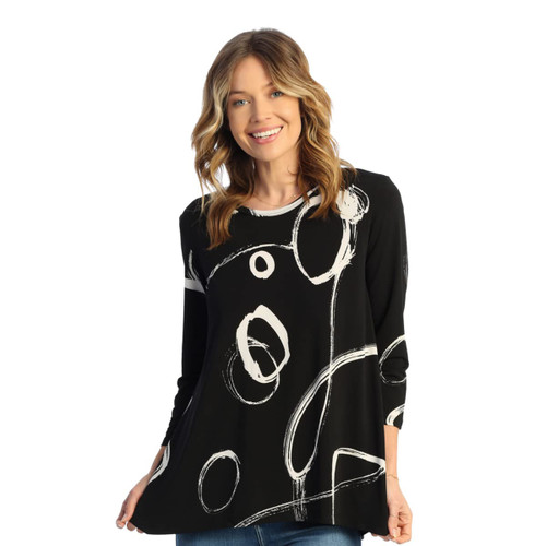 Jess & Jane Soft Drape Knit Tunic Top Y18 (Small, Olivia)