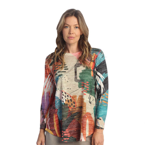 Jess & Jane Burnout Tunic Top AJ2 (3X, Montecito)