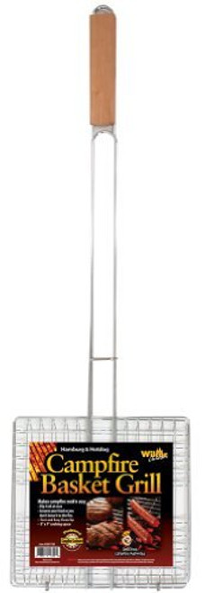 Campfire Basket Grill Grill Broiler with Long Handle, Standard version, Multicolor