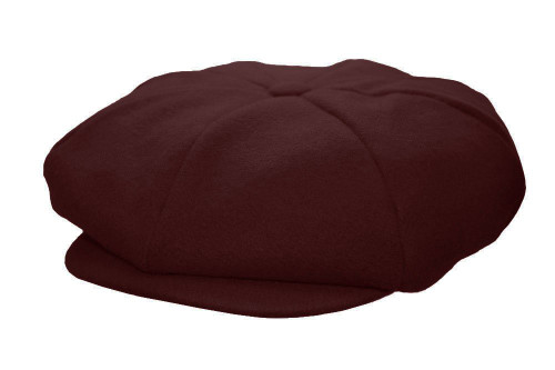 Emstate Mens Melton Wool 8 Panel Applejack Newsboy Baker Boy Cap Made in USA