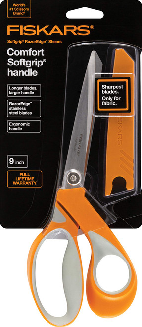 Fiskars Crafts 8195 RazorEdge Softgrip Fabric Shears (9-Inch)