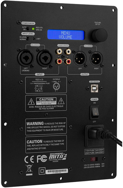 Dayton Audio SPA250DSP 250W Subwoofer Plate Amplifier w/ DSP
