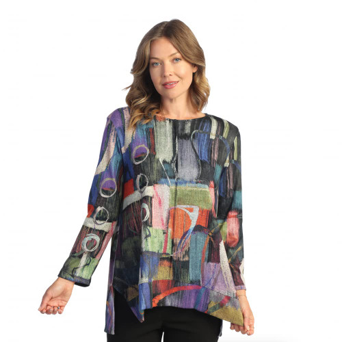 Jess & Jane French Brushed Knit Tunic FB8 (Medium, Barcelona)