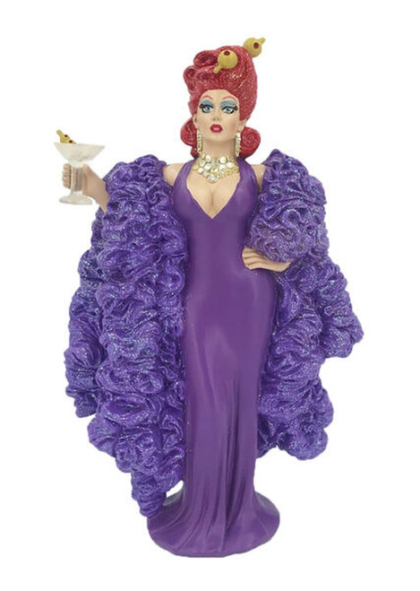 December Diamonds 55-55253 Anita Martini What A Drag Drag Queen Ornament Figurine 8 Inches