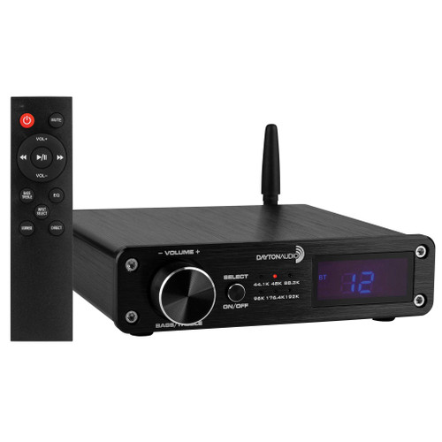 Dayton Audio DTA-PRO 100W Class D Bluetooth Amplifier with USB DAC IR Remote & Sub Output