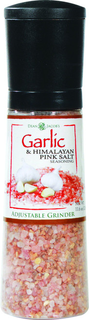 Dean Jacobs Jumbo Grinder, Roasted Garlic and Himalayan Pink Salt Seasoning - 11.6 Ounce