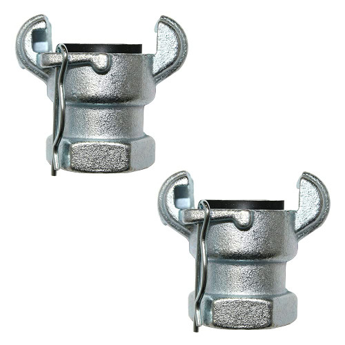 Interstate Pneumatics CU-850 3/4 Inch Female NPT Straight Through Jack Hammer Coupler-Pack of 2