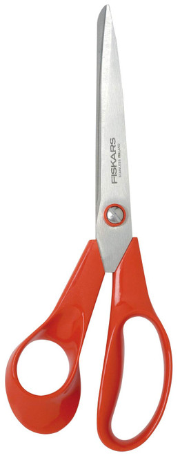 Fiskars 6411501985019 Left-Handed General Purpose, Scissors Length: 21 cm, Quality Steel/Synthetic Material, Classic | One, Red