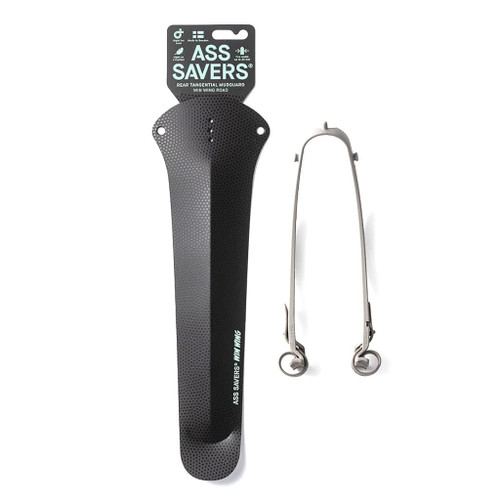 Ass Savers - Win Wing Road - Rear Mudguard for Road Bikes, for Tire Widths up to 38mm, Ultralight, Clip On, Easy Installation and Removal, Secure Mount, Sustainable, Swedish Design, Black Dots