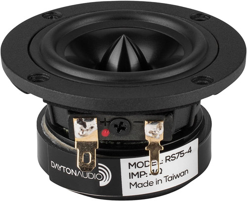 Dayton Audio RS75-4 3" Reference Full-Range Driver 4 Ohm | Black