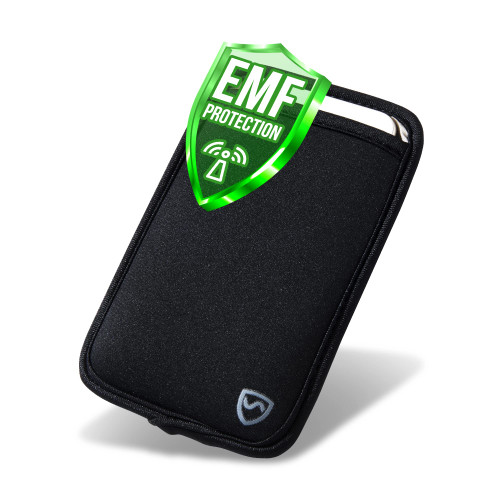 Shield Your Body Anti Radiation Cell Phone Pouch, Cell Phone Sleeves for Blocking EMF, Radiation Blocker for Cell Phone, Black, XL, for Phones Up to 3.25-inches Wide | 7 x 4.25 Inches Pouch Size