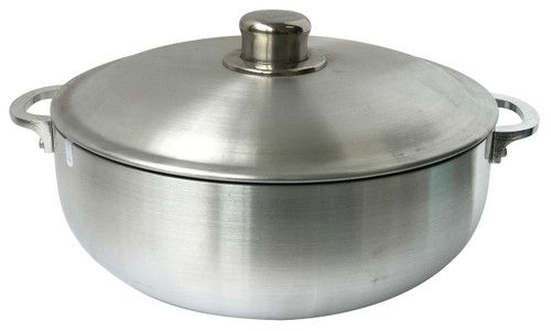 Wee's Beyond Heavy Gauge Caldero Dutch Oven with Aluminum Lid, 6.9 quart | Silver