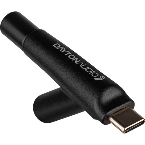 DAYTON AUDIO iMM-6C Calibrated Measurement USB-C Microphone for iPhone, iPad Tablet and Android, Black