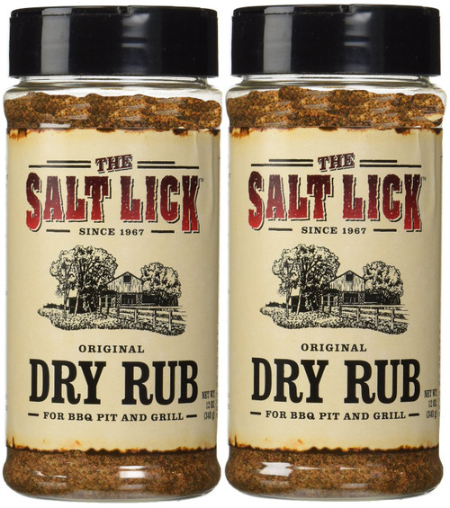Salt Lick Original Dry Rub (2 Pack) 12 ounces each | Original Dry Rub, 12 Ounce (Pack of 2)