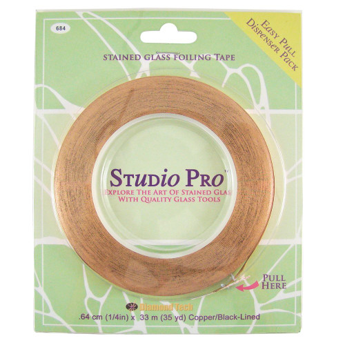 7/32-Inch Black Lined,  Copper Foil