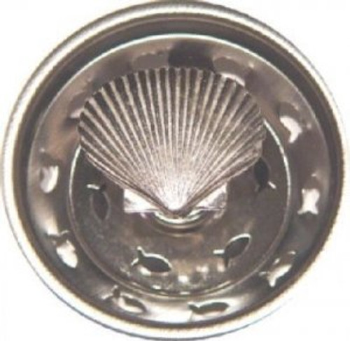 Sea Shell Beach Sink Strainer Drain Kitchen Decor, Stainless Steel