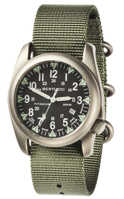 BERTUCCI A-4T Super Yankee Illuminated Watch, Titanium 