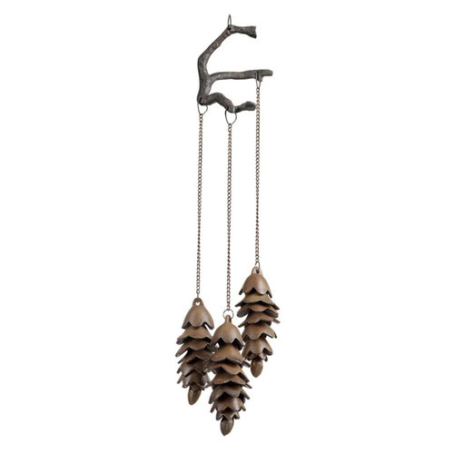 SPI Home Triple Pinecone Wind Chime - 32725N