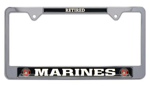 Marines Retired License Plate Frame