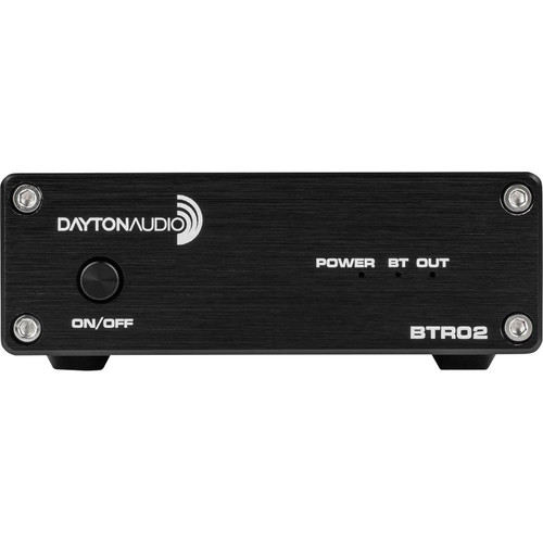 Dayton Audio BTR02 Bluetooth 5.0 Audio Receiver with 24-BIT or 48 KHZ APTX HD