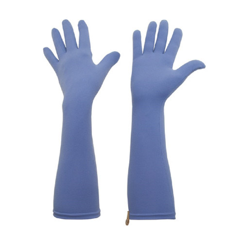 Foxgloves Long Gardening Gloves, Elbow Length, Foxgloves Elle Gloves (Small, Periwinkle Blue)