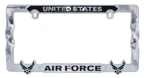 U.S. Air Force Black License Plate Frame