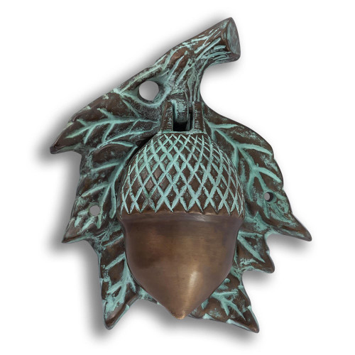 SPI Home Acorn Door Knocker - Solid Brass Decorative Front Door Hardware