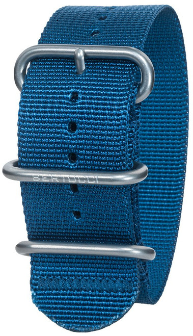 Bertucci DX3 B-110 Mariner Blue 26mm Nylon Watch Band, Blue