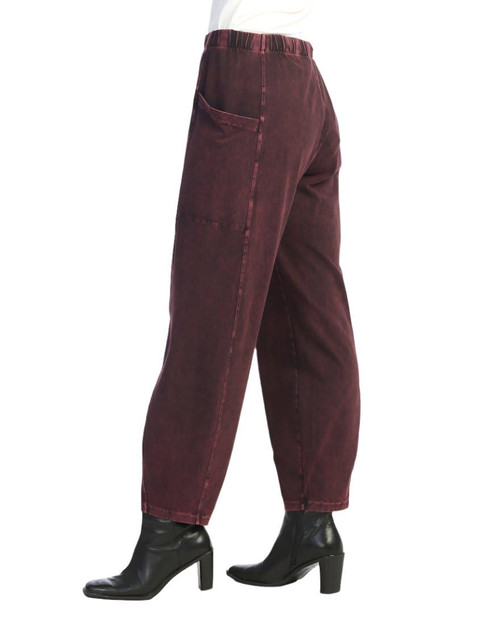 Jess & Jane Mineral Washed Lantern Pants - M100 | Small, Wine