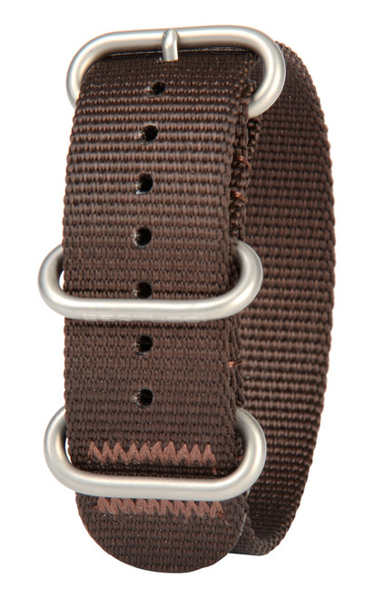 BERTUCCI DX3 B-166 Defender Brown 22mm Nylon - Watch Band