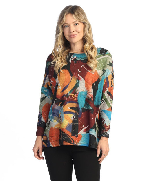 Jess & Jane French Brushed Knit Tunic | FB9 (2X, Ballad)