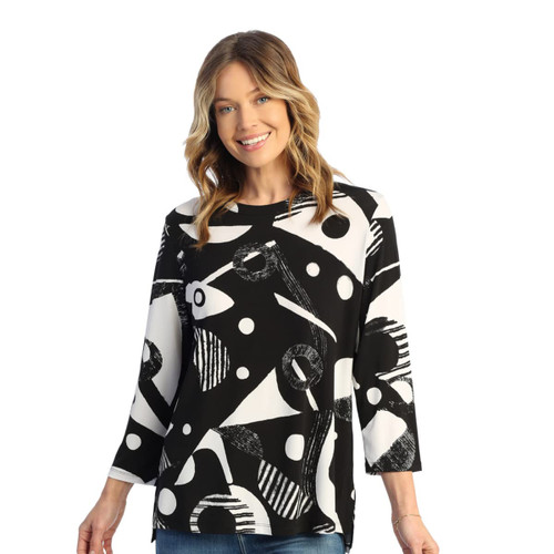 Jess & Jane Soft Drape Knit Hi-Low Tunic Top | Y17 (X-Large, Geonelle)