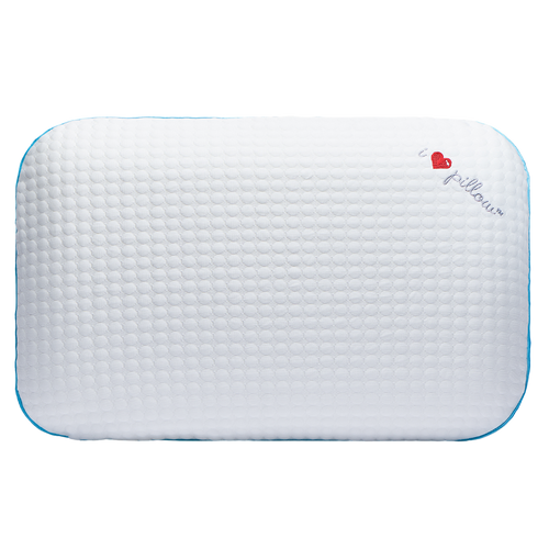 I Love Pillow Out Cold Bamboo Queen Size Medium Profile Bed Pillow Heat Neutralizing Memory Foam for Stomach, Back, and Side Sleeper Removable Washable Dual Climate Cooling Bamboo Cover Made in USA
