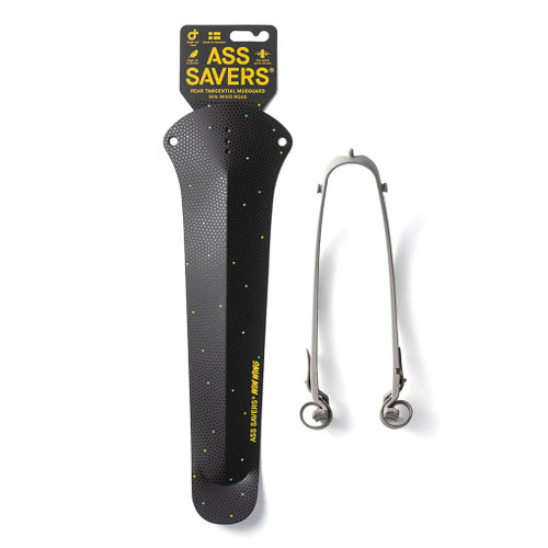 Ass Savers - Win Wing/Win Wing 2 - Rear Mudguards for Gravel/Road Bikes - Road for up to 35mm Wide Tires, Gravel for up to 60mm Wide Tires, Ultralight, Durable, Clip On, Secure Mount, Swedish | Road - Praline/Grey Wishbone/35mm/WW1