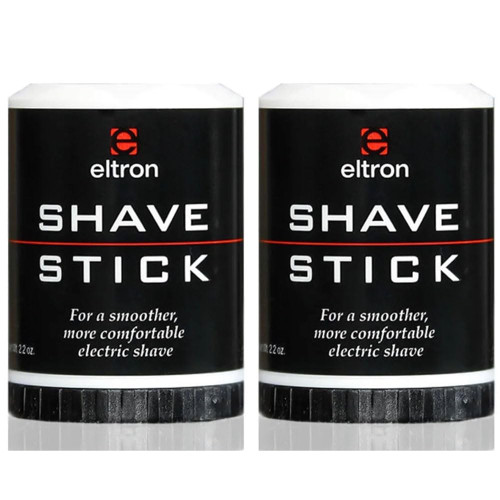 Eltron Shave Stick for use with All Electric Shavers | Shaving Stick | Pre Electric Shave | Sets Up Beard for Close, Comfortable Shaves | 2 Pack