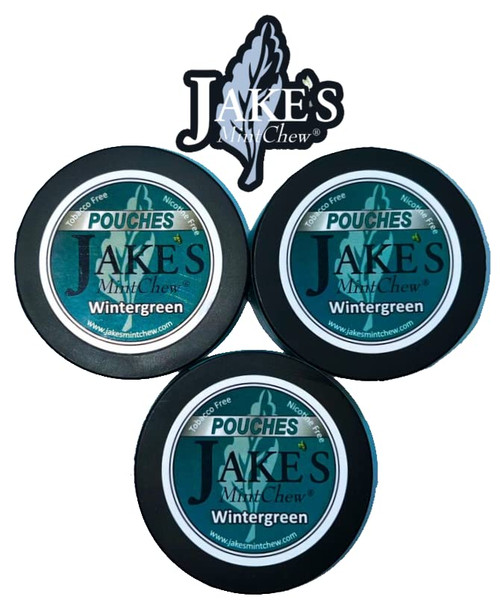 Jake's Mint Chew - Wintergreen - 3 pack
