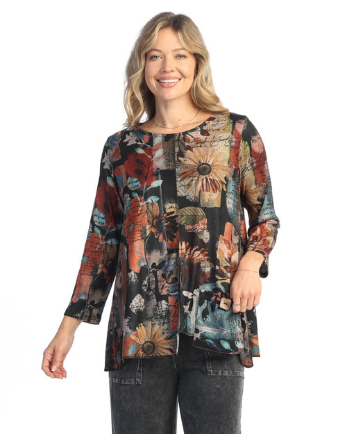 Jess & Jane Women's Layla French Brushed Knit Patch Pocket Tunic | Small, Lisa