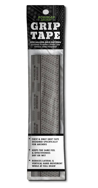 Bowmar Archery Grip Tape, Designed for Archers, Self-Adhering, Effective in Dry or Wet Conditions, Comfortable, Tacky, Easy to Install | Grey
