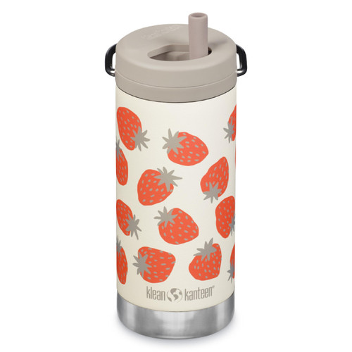 KLEAN KANTEEN Tkwide Bottle with Cap Strawberries 12 Ounce, 1 EA | Strawberries 