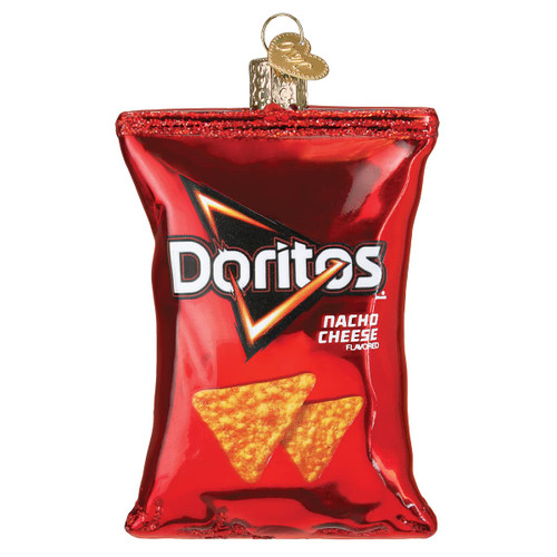 Old World Christmas Doritos Nacho Cheese Chips Glass Blown Ornament for Christmas Tree