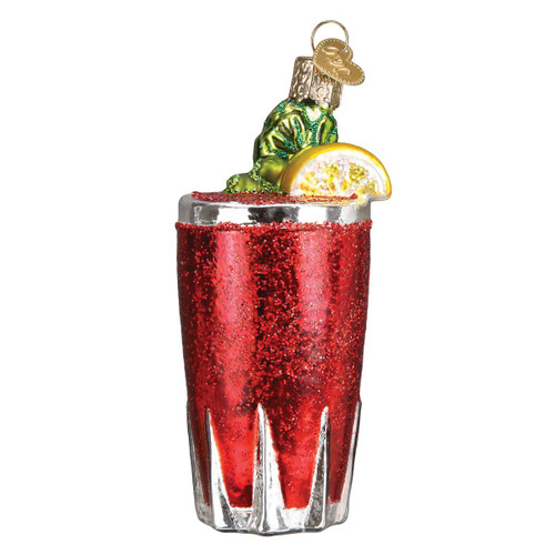 Old World Christmas Ornaments: Adult Beverages Glass Blown Ornaments for Christmas Tree - Bloody Mary